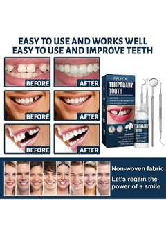 EELHOE 30ml Moldable Teeth Glue 4 Dental Tools Temporary Tooth Filling Set Difficult to Deform Smile Confidently  - Image 5