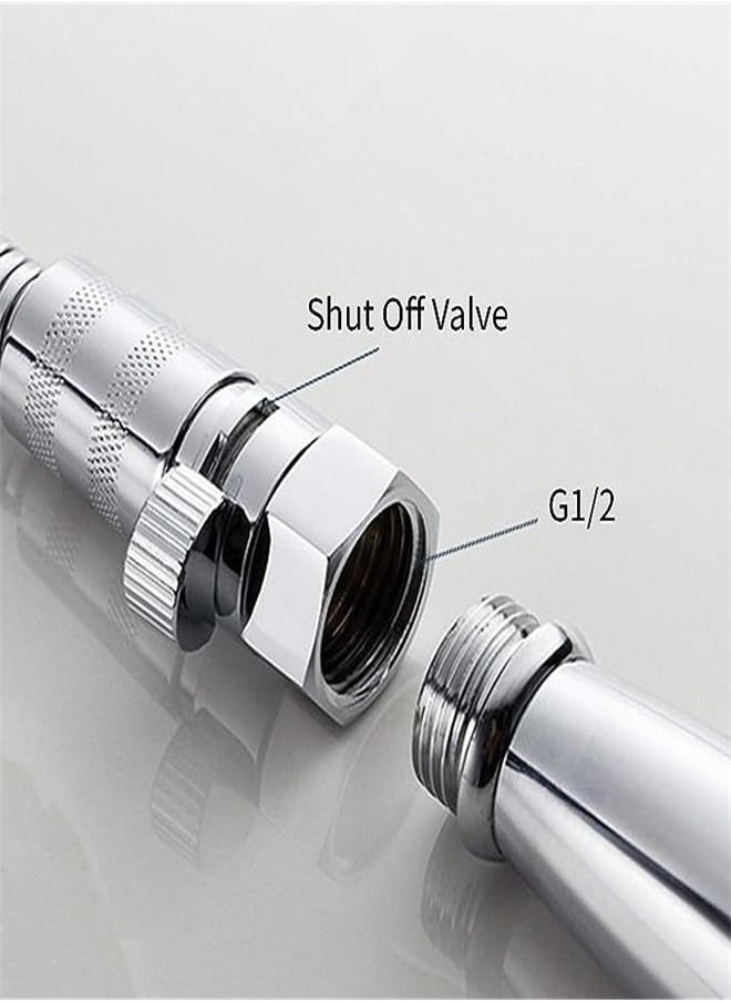 Goolsky - Goolsky Shower Head Valve G1/2 Shut Off Valve Water Flow Control Valve Regulator High Pressure Controller for Bidet Sprayer Shower Head - Image 1