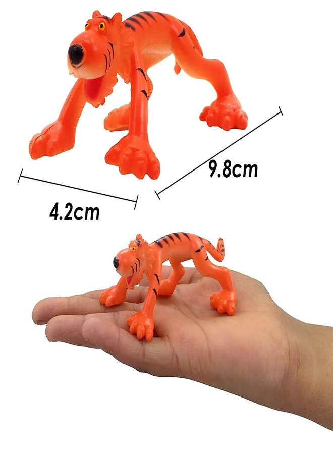 Brand Conquer Full Action Toy Figures | Jungle, Cartoon, Wild Animal Toys | Figure Playing Set for Kids (Big Size, Set of 6) - Image 5