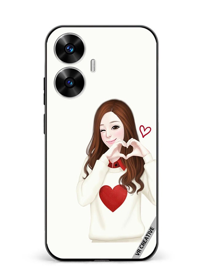 VR CREATIVE Protective Case Cover For Realme C55 Lucy Design Multicolour - Image 1