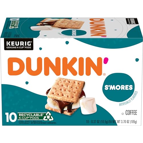 Dunkin Medium Roast Smores Flavored Coffee 60 Keurig KCup Pods