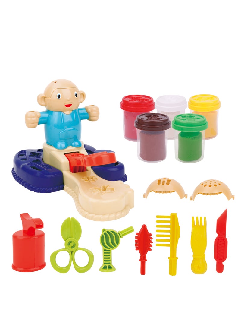 كلايمو - مجموعة لعب تصفيف الشعر بالصلصال الملون | لعبة صالون التجميل الإبداعية للأطفال | مجموعة تشكيل وتسريحات ممتعة - Image 2