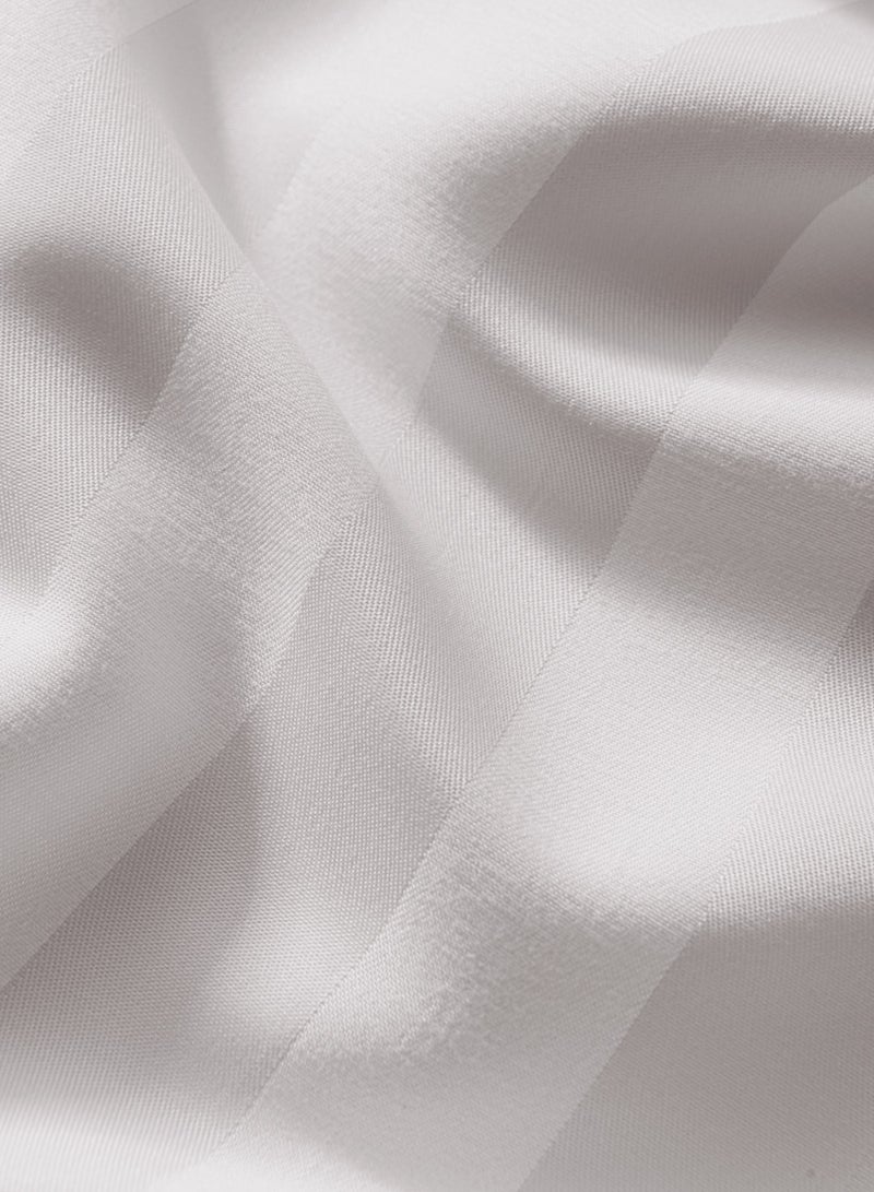 Master Home Textile MicrofiberHotel Duvet Cover Sets, Fits 120 cm x 200 cm Size Bed, 4 Pcs Single Size, Hotel Stripe Pattern - Image 5