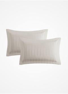 Master Home Textile MicrofiberHotel Duvet Cover Sets, Fits 120 cm x 200 cm Size Bed, 4 Pcs Single Size, Hotel Stripe Pattern  - Image 3
