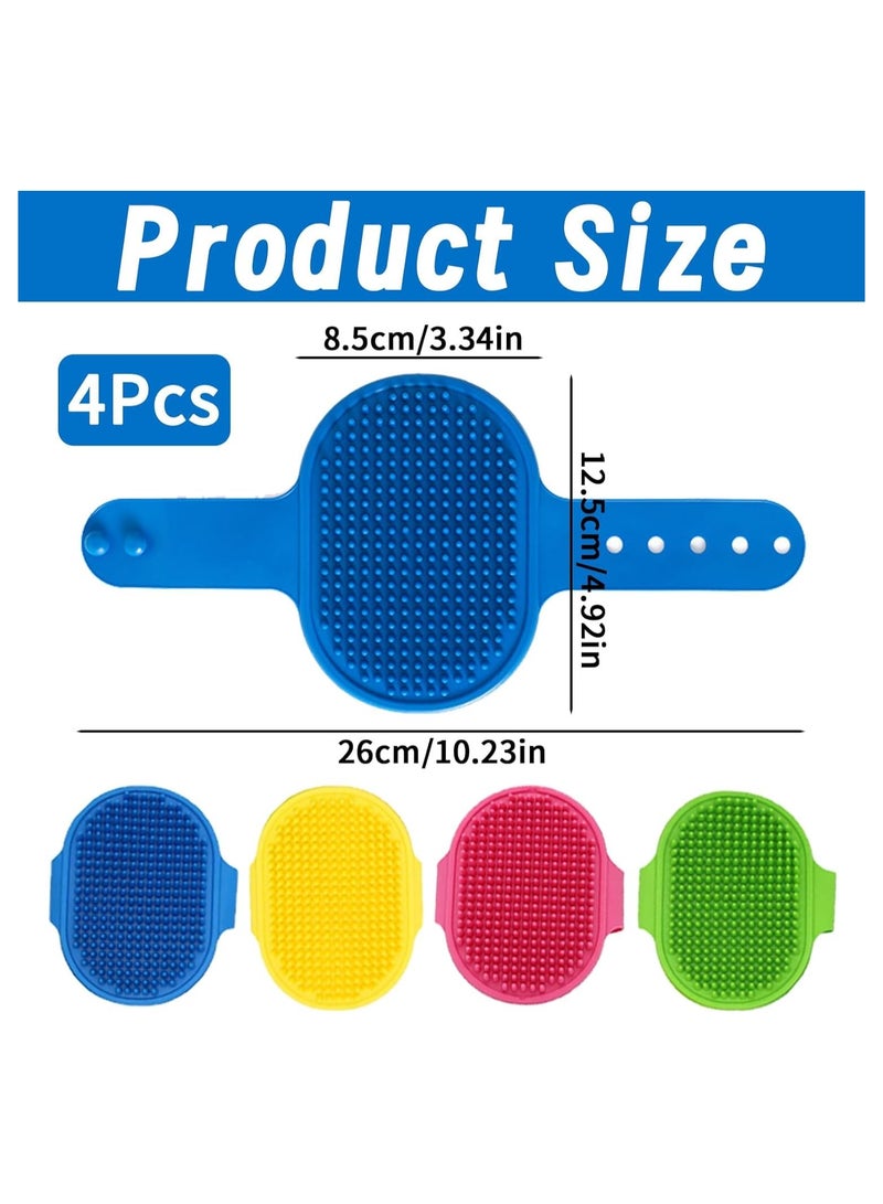 CMGTYYD 4 Pcs Dog Grooming Brush for Pets, Gentle Grooming, Easy to Clean for Dogs Cats with Long/Short/Curly Hair (Blue, 4 Colors) - Image 2