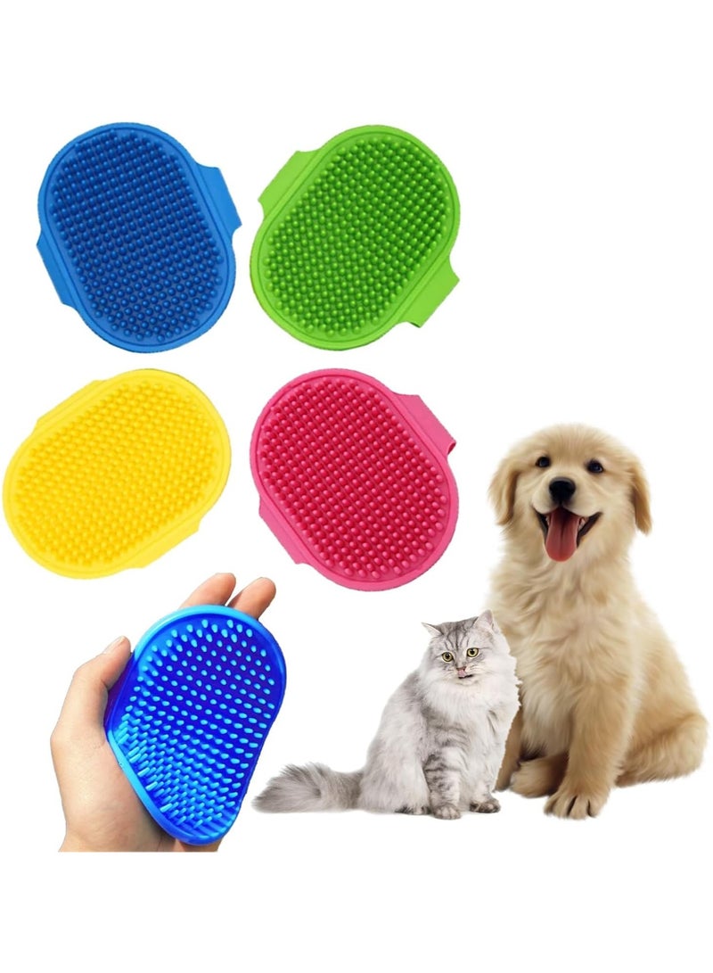 CMGTYYD 4 Pcs Dog Grooming Brush for Pets, Gentle Grooming, Easy to Clean for Dogs Cats with Long/Short/Curly Hair (Blue, 4 Colors) - Image 1