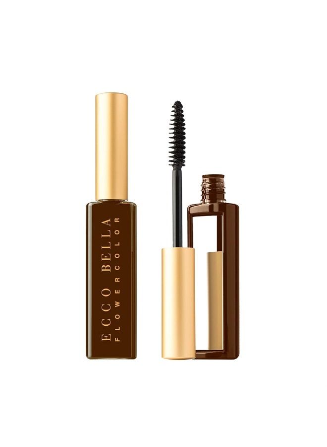 Ecco Bella FlowerColor Plant Based Vegan Mascara (Brown) - Image 1