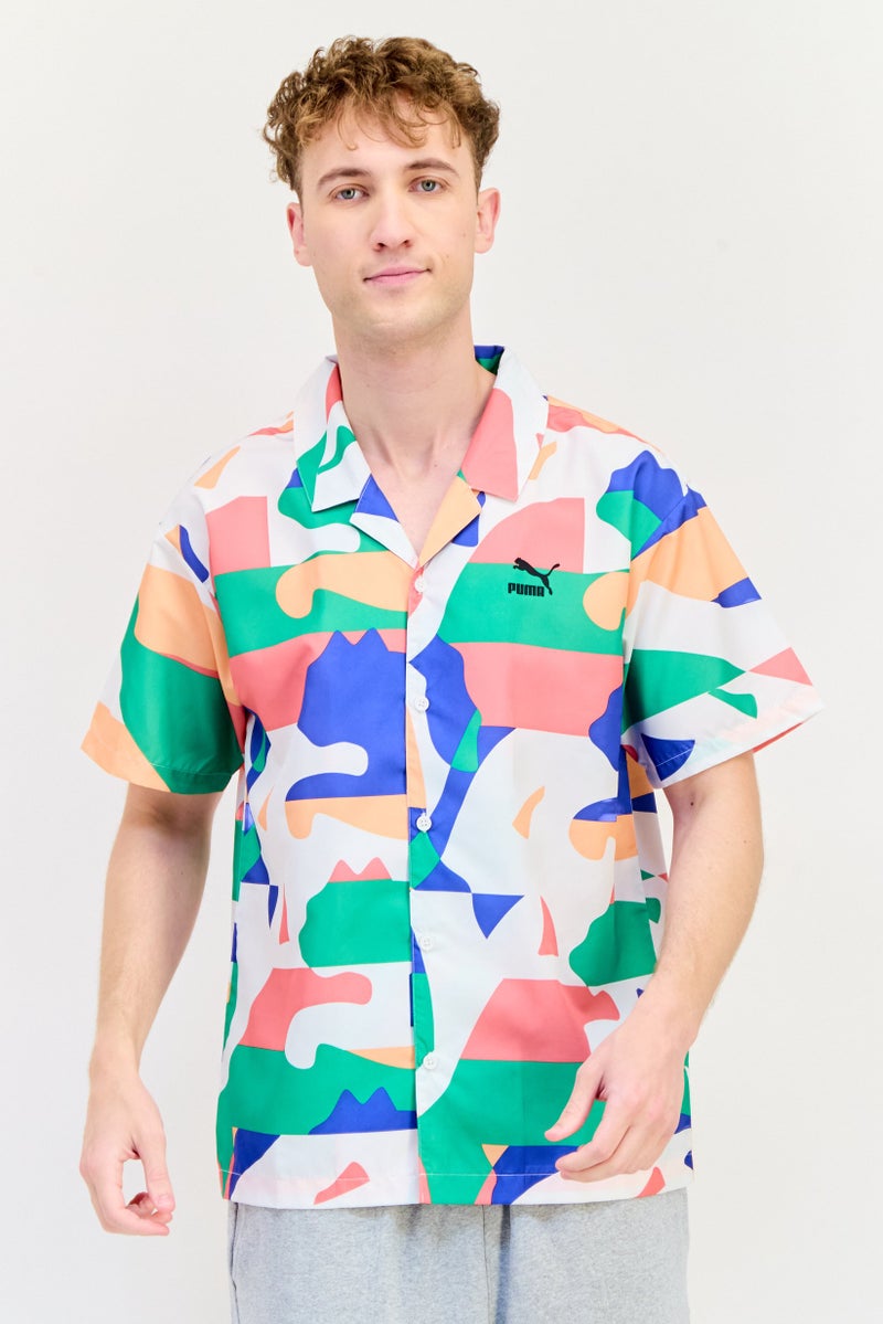 PUMA Men Sportswear Fit Short Sleeve Outdoor Polo Shirts, Multicolor - Image 1