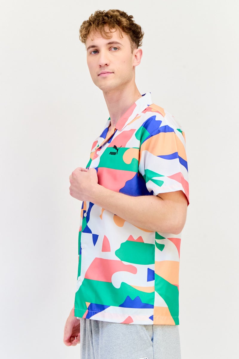 PUMA Men Sportswear Fit Short Sleeve Outdoor Polo Shirts, Multicolor - Image 2