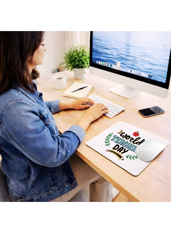 PRINTSHOP4ME Teacher's Day For Printed Mousepad-Non Slip Base Mousepad-Teacher Appreciation Gifts-Inspire Rectangle Mousepad-Gift Idea For Teachers-Desk Accessories - Image 2