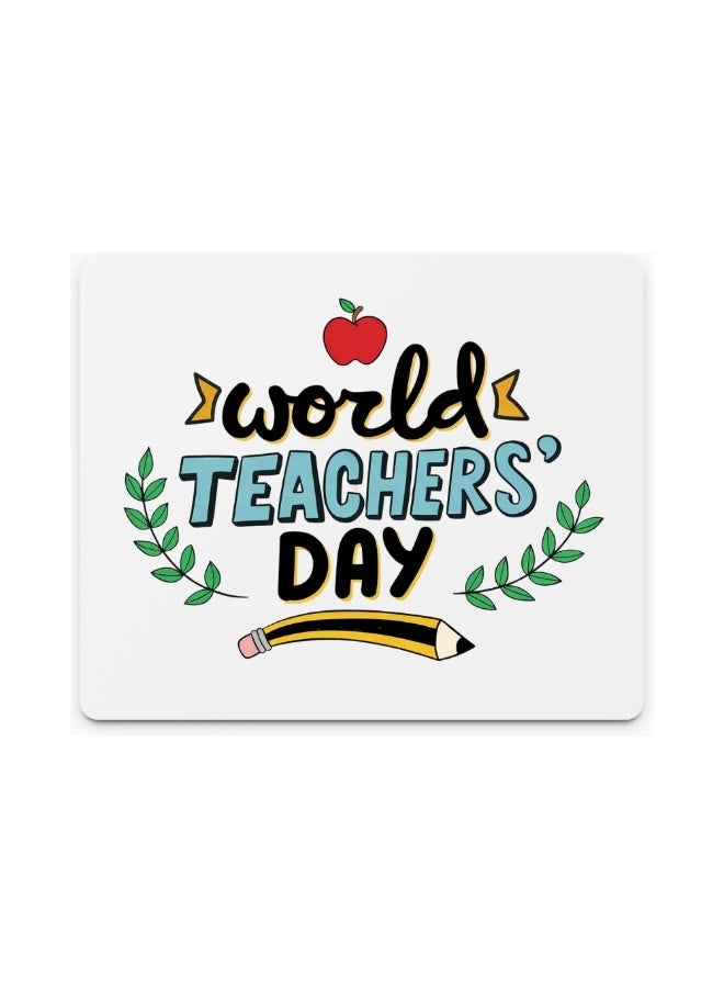 PRINTSHOP4ME Teacher's Day For Printed Mousepad-Non Slip Base Mousepad-Teacher Appreciation Gifts-Inspire Rectangle Mousepad-Gift Idea For Teachers-Desk Accessories - Image 1