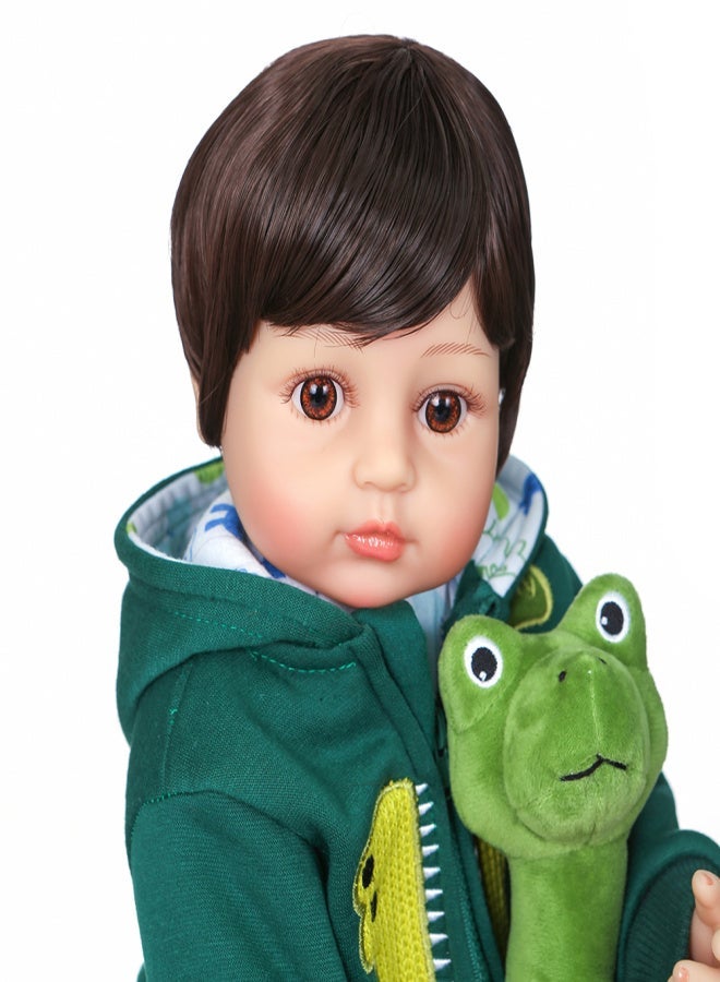 Reborn Doll 22 Inch Silicone Full Body Realistic Baby Doll with Animal Outfit