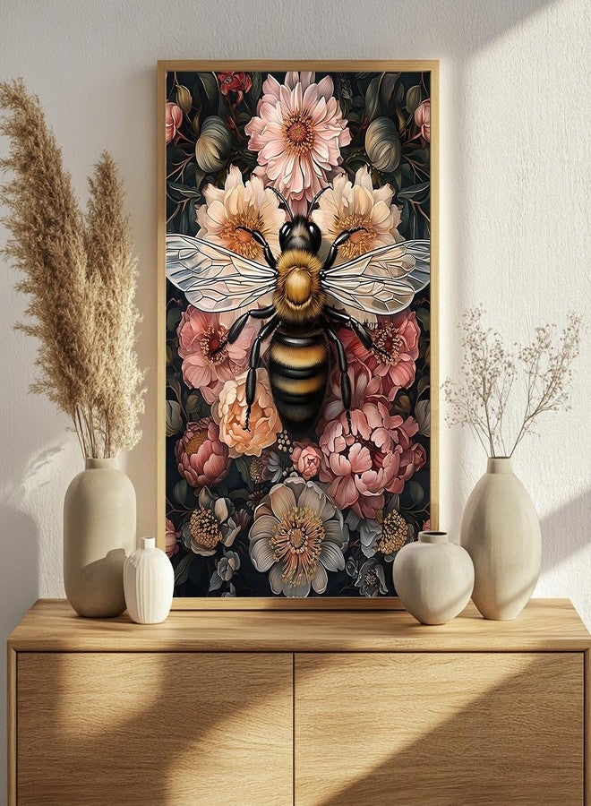 Mandun Paint by Numbers for Adult, Bee Paint by Numbers Kit for Adults Beginners, DIY Acrylic Painting on Canvas for Home Wall Art Decor 16x20 Inch - Image 3