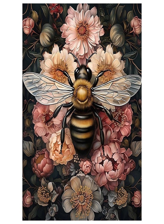 Mandun Paint by Numbers for Adult, Bee Paint by Numbers Kit for Adults Beginners, DIY Acrylic Painting on Canvas for Home Wall Art Decor 16x20 Inch - Image 1