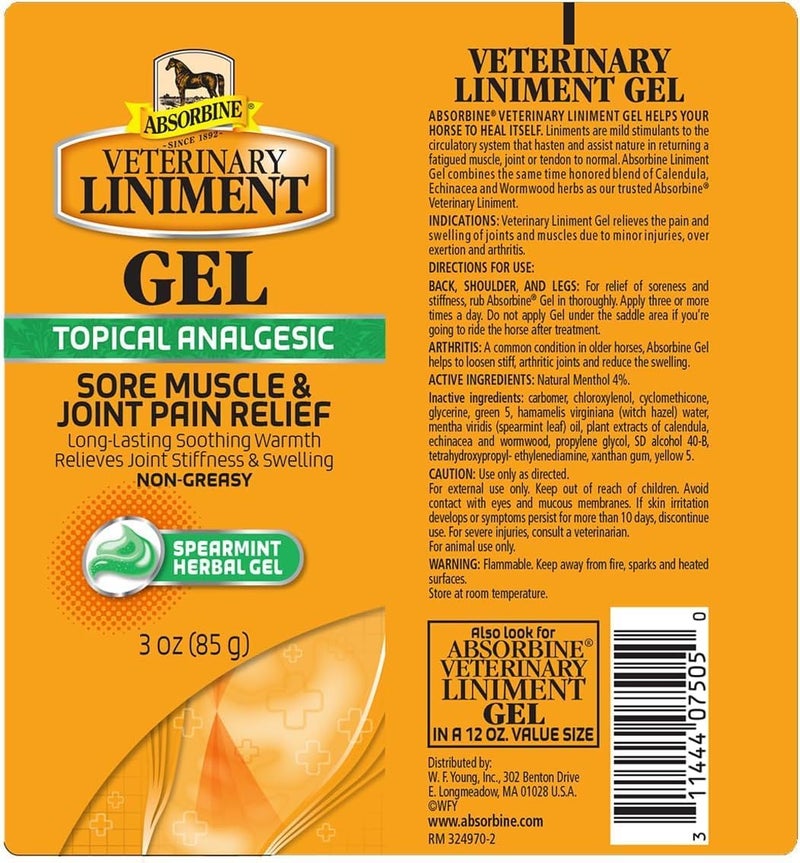 Absorbine Veterinary Liniment Gel - Image 1