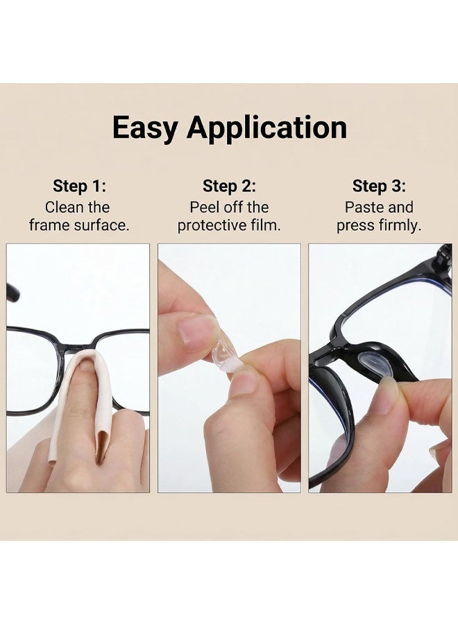 20PCS Clear Silicone Anti-Slip Eyeglass Nose Pads, Adhesive Comfort Grips for Glasses & Sunglasses - Image 4