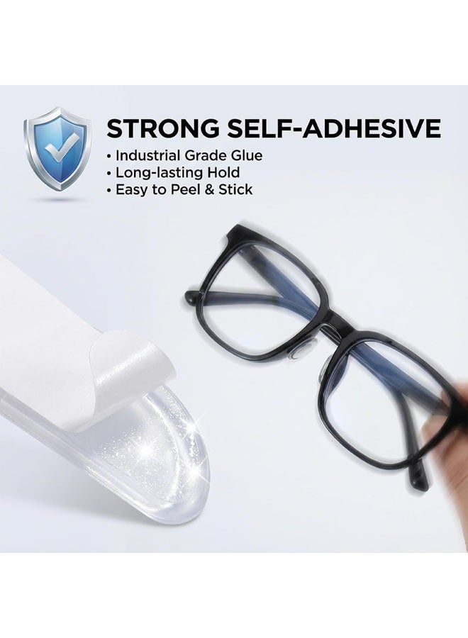 20PCS Clear Silicone Anti-Slip Eyeglass Nose Pads, Adhesive Comfort Grips for Glasses & Sunglasses - Image 2