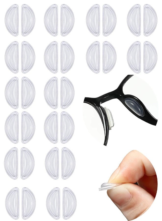 20PCS Clear Silicone Anti-Slip Eyeglass Nose Pads, Adhesive Comfort Grips for Glasses & Sunglasses - Image 1