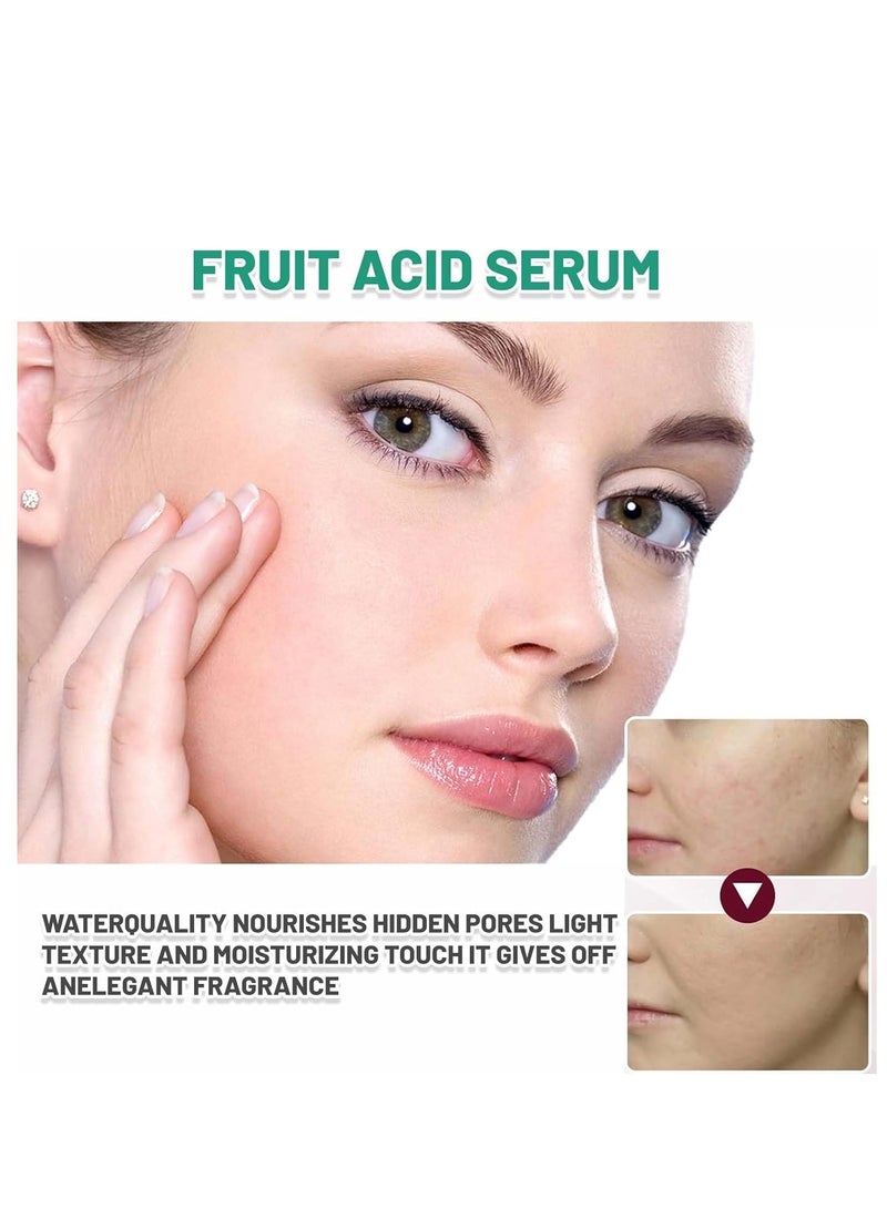Sefudun Fruit Acid Face Serum, Dark Spot Remover & Hydrating Serum with Hyaluronic Acid, Fruit acid essence, Evens Skin Tone, Reduces Wrinkles, Korean Skin Care, 30ml - Image 2