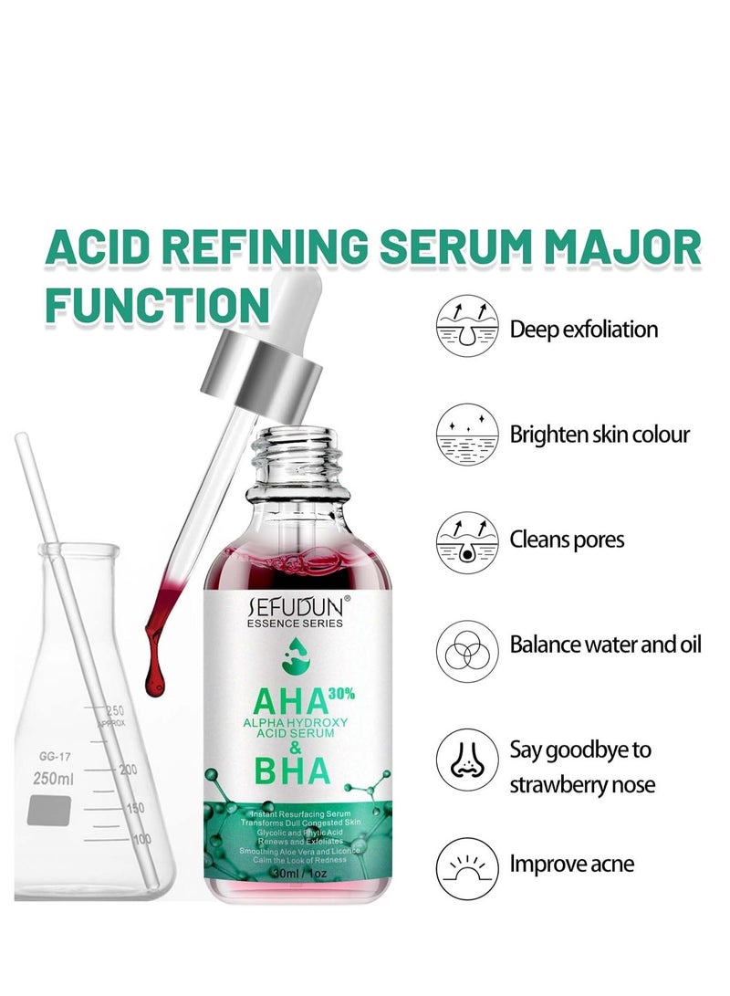 Sefudun Fruit Acid Face Serum, Dark Spot Remover & Hydrating Serum with Hyaluronic Acid, Fruit acid essence, Evens Skin Tone, Reduces Wrinkles, Korean Skin Care, 30ml - Image 5