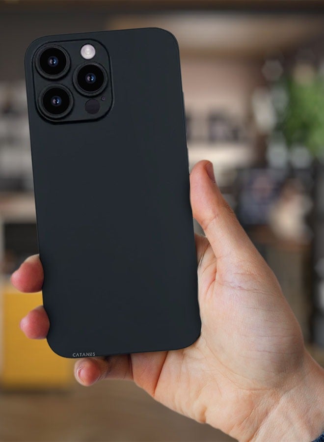 CATANES iPhone 14 Pro Max Case Air Skin Series Back Cover Sturdy Durable Thin Case Drop Protection Case Cover Black - Image 2