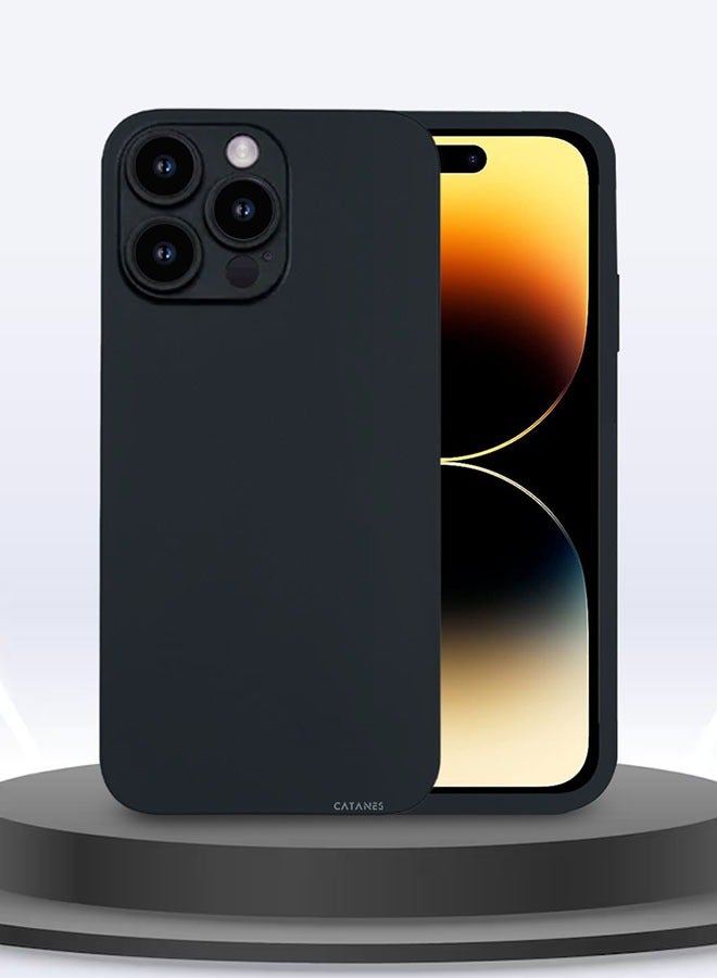 CATANES iPhone 14 Pro Max Case Air Skin Series Back Cover Sturdy Durable Thin Case Drop Protection Case Cover Black - Image 3