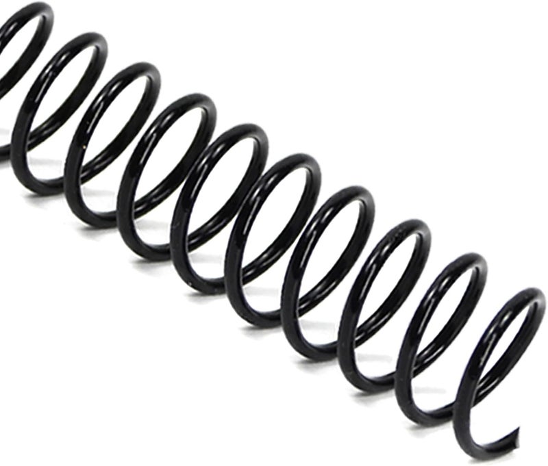 RAYSON 3:1 Pitch Plastic Spiral Binding Coils, 7/16" Diameter, 11.1mm, Binds Up to 80 Sheets, Letter Size (8.5" x 11"), Black, Pack of 100 - Image 1