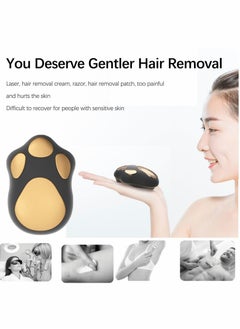 SYOSI Foot Scrubber, Glass Foot File for Dead Skin, Multifunction Cartoon cat paw Shape Design, Stainless Steel Pedicure Tools, Feet Scrubber Dead Skin( Gold )  - Image 2