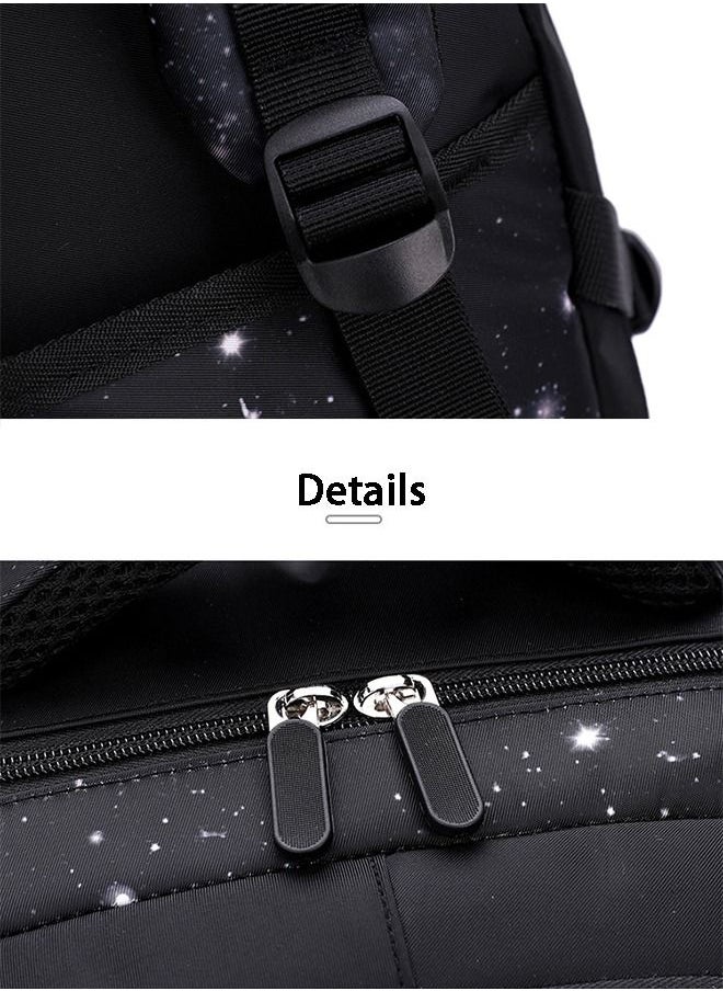 CityRiya-Long - Backpack 18in Double Handle Backpack Kids Wheeled Travel School Bag Roller Luggage with Lunch Bag Set Girls Boys - Image 1