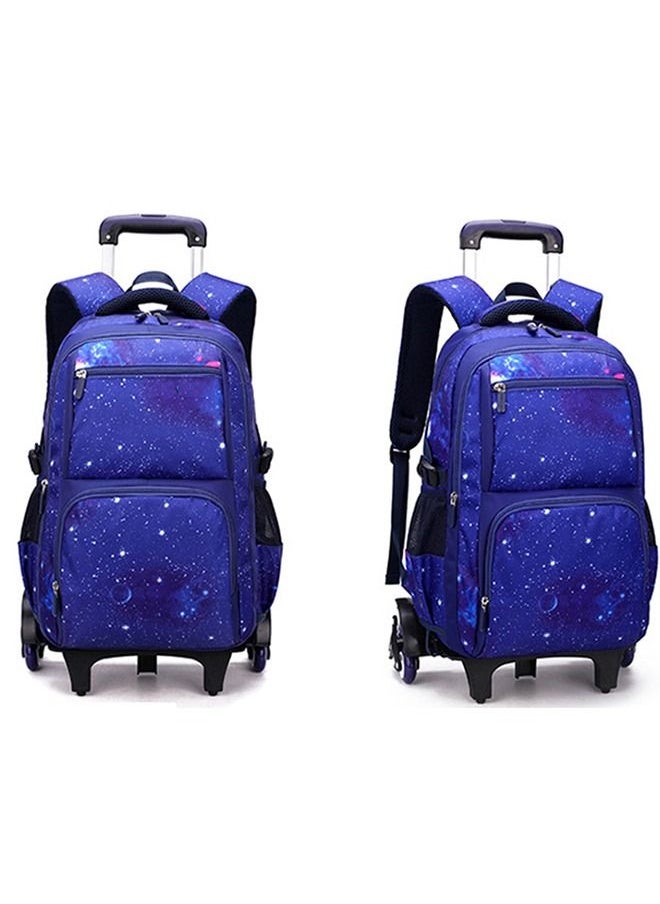 CityRiya-Long - Backpack 18in Double Handle Backpack Kids Wheeled Travel School Bag Roller Luggage with Lunch Bag Set Girls Boys - Image 1