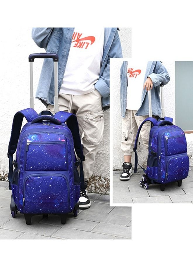 CityRiya-Long - Backpack 18in Double Handle Backpack Kids Wheeled Travel School Bag Roller Luggage with Lunch Bag Set Girls Boys - Image 1