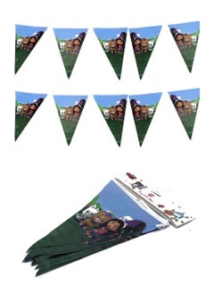 co arma Triangle flags for parties with various children's characters 