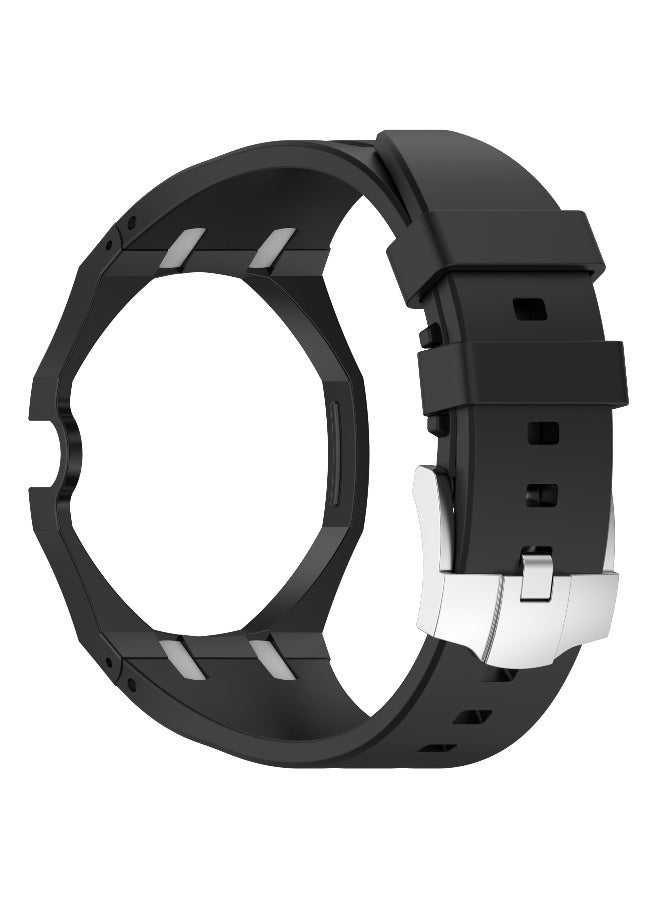 سوار ساعة سيليكون متوافق مع ساعة AP x Swatch Royal Pop – سوار معصم بديل مقاوم للماء، سوار ناعم قابل للتحويل بتصميم يناسب التاج عند موضع الساعة الثالثة - Image 4