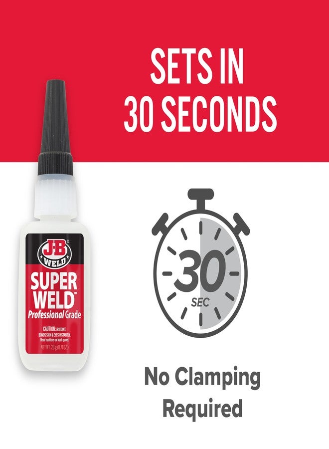 J-B Weld 33120H SuperWeld Glue - Clear Super Glue - 20g - Image 4
