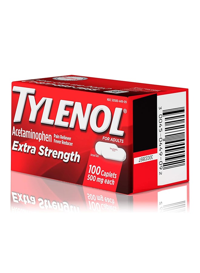Tylenol كبسولات مسكنة للألم ومخفضة للحمى ذات قوة إضافية، 500 ملغ من حبوب أسيتامينوفين لتخفيف آلام الصداع وألم الظهر وألم الأسنان وتخفيف آلام التهاب المفاصل الطفيفة؛ 100 قيراط - Image 3