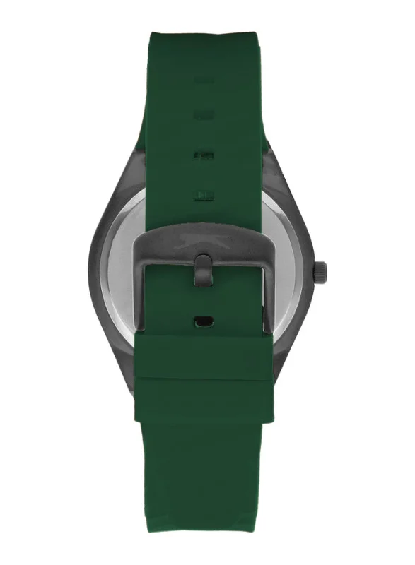 Slazenger SLAZENGER Men's Watch, Analog Display and Silicone Strap - SL.9.2221.1.06, Green