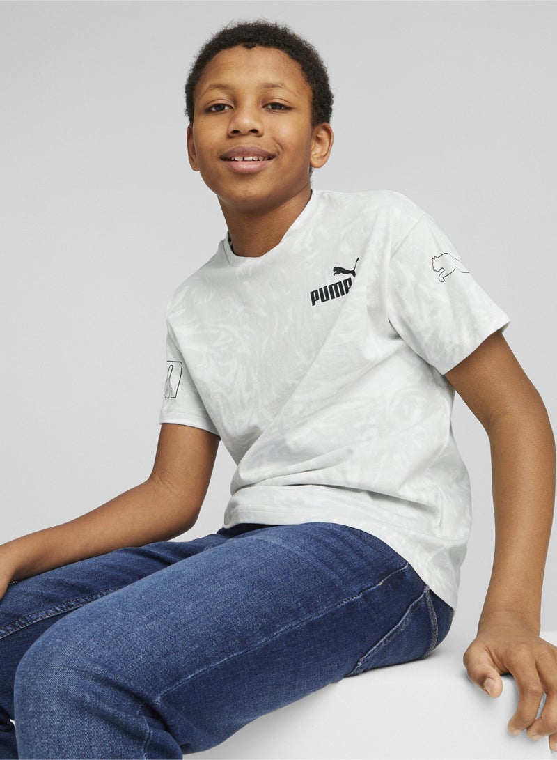 بوما تيشيرت للشباب POWER SUMMER Printed - Image 1