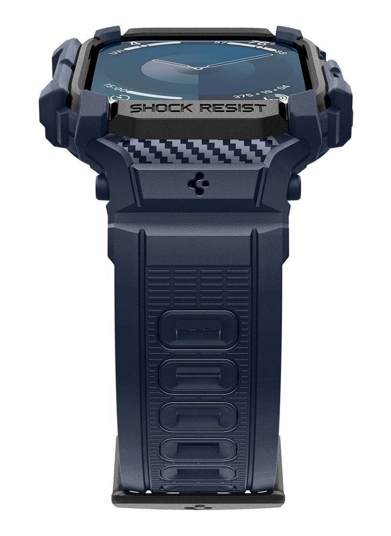Spigen Rugged Armor Pro for Apple Watch Series 10 (46mm) Case with Band - Navy Blue  - Image 4
