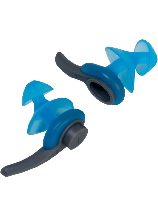 SPEEDO Aquatic Earplugs with Biofuse Technology - Clear/Fluro Tangerine - Image 2