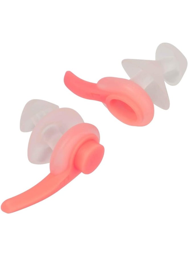 SPEEDO Aquatic Earplugs with Biofuse Technology - Clear/Fluro Tangerine - Image 5