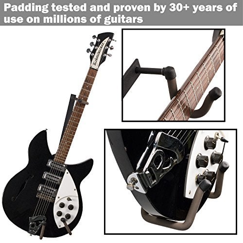 String Swing Horizontal Electric Guitar Holder for Normal or Headless Solid, Hollow and Semi-Hollow Bodied Guitars Wall Mount. Up to 15lbs (BCC151-N-FW) - Image 4