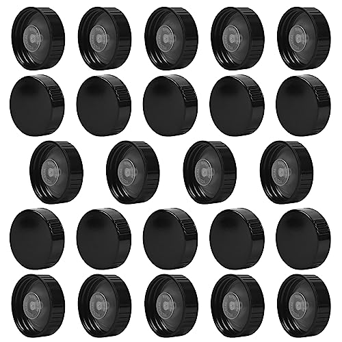 Newflager 24 Pieces 38mm Poly Seal Screw Taperseal Growler Caps (fits most 1/2 & 1 gallon jugs) - Image 1