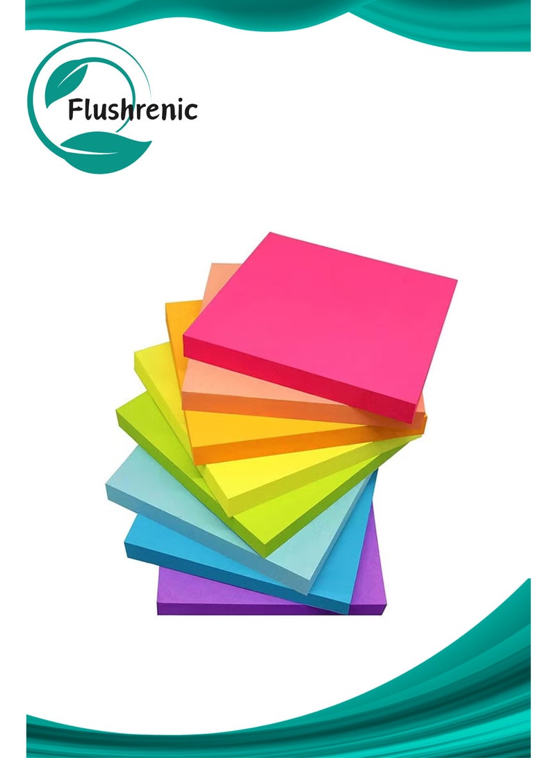 Flushrenic 656 Pcs Sticky Notes,Self-Stick Pads,Super Sticking Power Pads,Strong Adhesive,Sticky Notes for Office, Home, School - Image 1