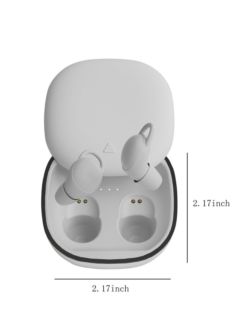 Wireless Earbuds Bluetooth In Ear Light-Weight Headphones Built-In Microphone Immersive Premium Sound With Charging Case (White) - Image 2