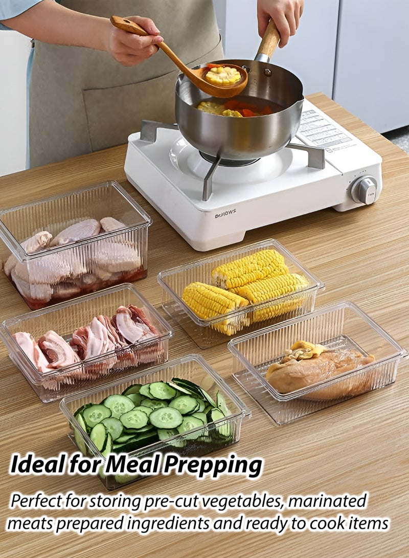 Toshionics 5.8 Liters Transparent Storage Box with Secure Cover Lid T114625 – Clear Plastic Organizer Container for Home, Kitchen, Pantry, Fridge, Wardrobe & Office | Durable PET+PP Stackable Storage Bin - Image 5