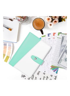 KASTWAVE Budget Binder with Cash Envelopes, A6 Stitching PU Leather Zipper Envelopes and Sheets, 12pcs for Saving Money, Organizer System  - Image 5