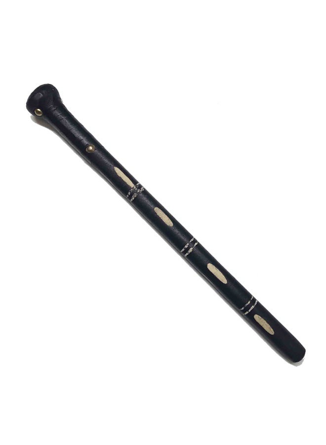 عصا مصنوعة من خشب الزان الأسواني، للرجال، لون اسود مخطط - Image 1