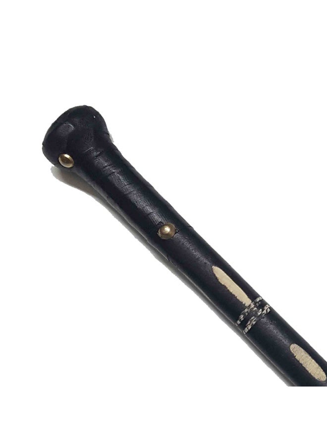 عصا مصنوعة من خشب الزان الأسواني، للرجال، لون اسود مخطط - Image 2