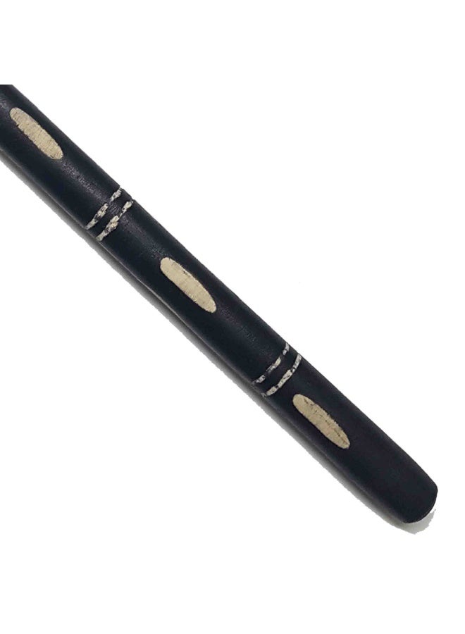 عصا مصنوعة من خشب الزان الأسواني، للرجال، لون اسود مخطط - Image 4