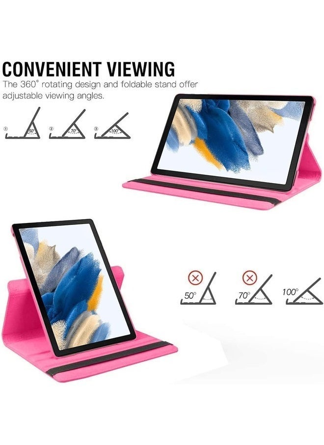 ELTRAZONE Galaxy Tab A9 Case - 360° Rotatable Tablet Cover for Samsung Galaxy Tab A9 8.7 Inch (2023, SM-X200/SM-X205/SM-X207) - PU Leather Protective Cover with Auto Wake/Sleep - Pink - Image 3
